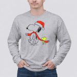 Snoopy Woodstock Charlie Brown Christmas Santa Hat Natalan 6 Long Sleeves 1.jpg