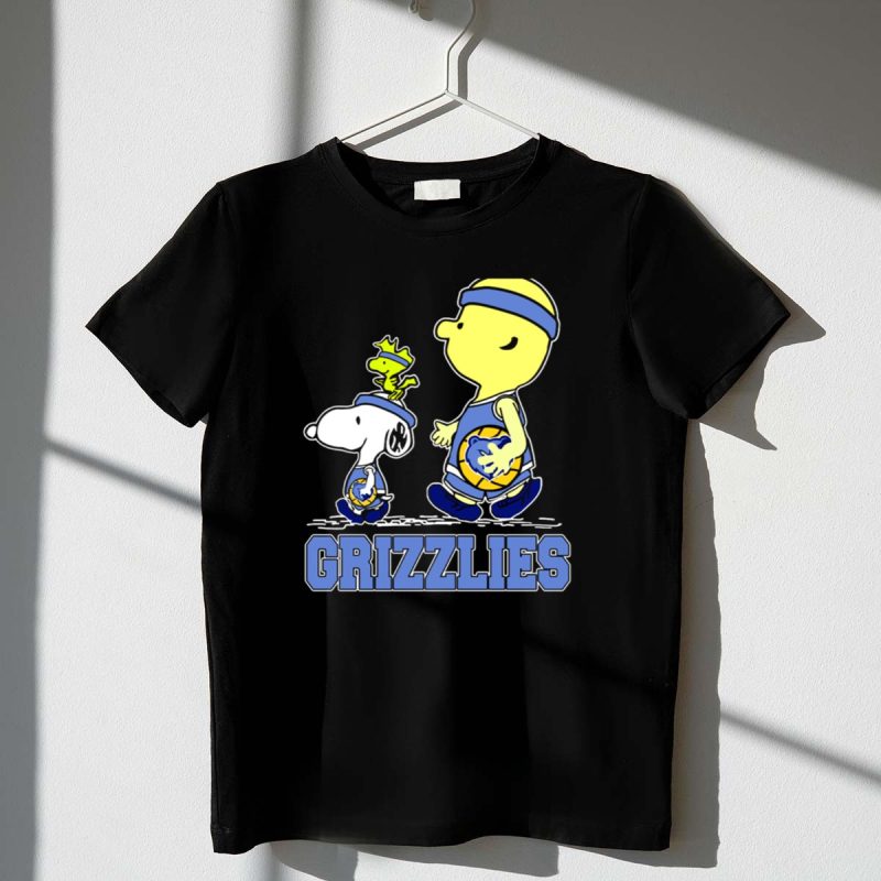 Snoopy Woodstock Charlie Brown Memphis Grizzlies Basketball Fans 1 T Shirt