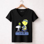 Snoopy Woodstock Charlie Brown Memphis Grizzlies Basketball Fans 6 Womens V Neck