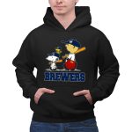 Snoopy Woodstock Charlie Brown Milwaukee Brewers Baseball Fans 2 Hoodie.jpg