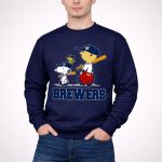 Snoopy Woodstock Charlie Brown Milwaukee Brewers Baseball Fans 3 Sweatshirt.jpg