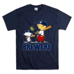 Snoopy Woodstock Charlie Brown Milwaukee Brewers Baseball Fans T Shirt 7.jpg