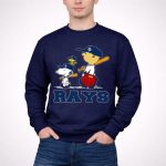 Snoopy Woodstock Charlie Brown Tampa Bay Rays Fans 3 Sweatshirt.jpg