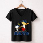 Snoopy Woodstock Charlie Brown Tampa Bay Rays Fans 7 Womens V Neck.jpg