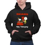 Snoopy Woodstock Charlie Brown Thanksgiving Chicago Bears 2 Hoodie