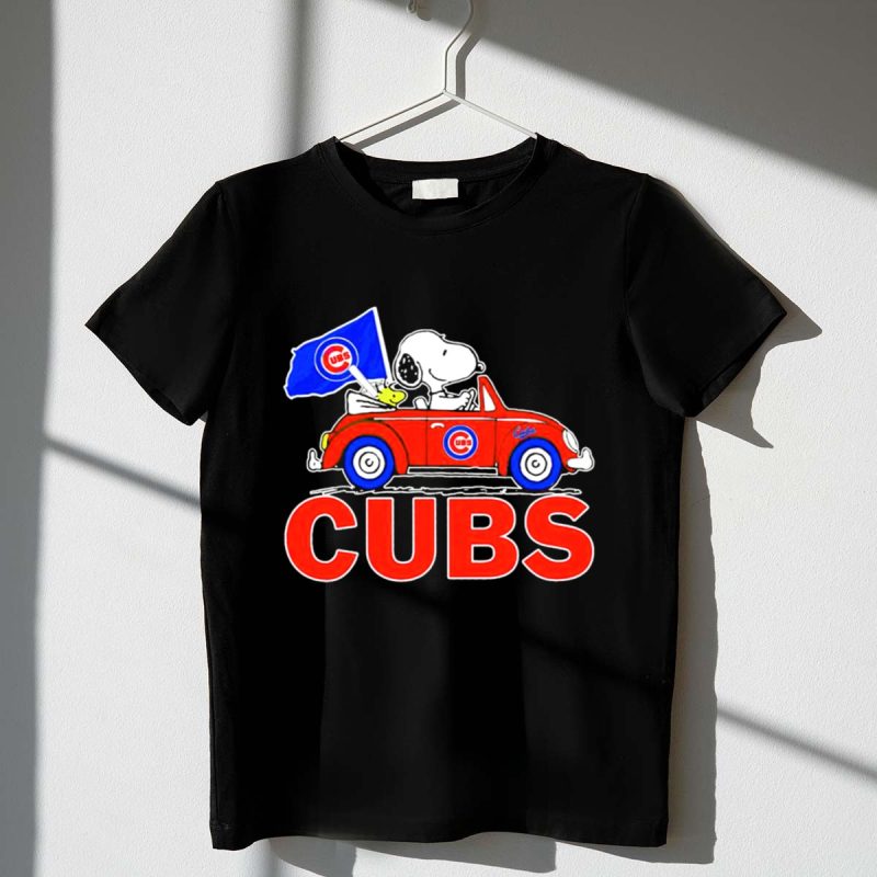 Snoopy Woodstock Chicago Cubs Car Adventure 1 T Shirt