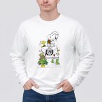 Snoopy Woodstock Christmas Igloo Brooklyn Nets Holiday Scene 4 Long Sleeves