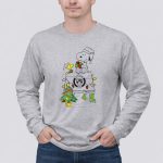 Snoopy Woodstock Christmas Igloo Brooklyn Nets Holiday Scene 6 Long Sleeves