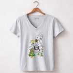 Snoopy Woodstock Christmas Igloo Brooklyn Nets Holiday Scene 7 Womens V Neck