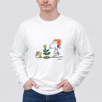 Snoopy Woodstock Christmas Tree Santa Hats 4 Long Sleeves 1.jpg