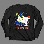 Snoopy Woodstock Decorating Christmas Tree New England Patriots Ho Ho Ho 4 Long Sleeves
