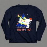 Snoopy Woodstock Decorating Christmas Tree New England Patriots Ho Ho Ho 4 Long Sleeves1