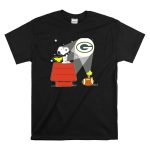 Snoopy Woodstock Green Bay Packers Football Bat Signal T Shirt 6