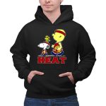 Snoopy Woodstock Heat Team Fans Miami Basketball 2 Hoodie