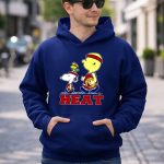 Snoopy Woodstock Heat Team Fans Miami Basketball 8 Hoodie