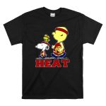 Snoopy Woodstock Heat Team Fans Miami Basketball T Shirt 6