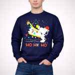 Snoopy Woodstock Las Vegas Raiders Christmas Ho Ho Ho 3 Sweatshirt