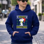 Snoopy Woodstock Merry Christmas Santa Hat Peanuts Holiday Trees 8 Hoodie 1.jpg