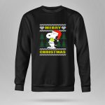 Snoopy Woodstock Merry Christmas Santa Hat Peanuts Holiday Trees 9 Sweatshirt 1.jpg