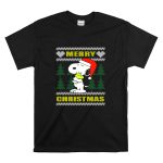 Snoopy Woodstock Merry Christmas Santa Hat Peanuts Holiday Trees T Shirt 6 1.jpg