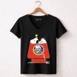 Snoopy Woodstock New York Islanders Peanuts Hockey Mashup 7 Womens V Neck.jpg