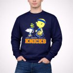 Snoopy Woodstock New York Knicks Basketball Fans Peanuts Characters 3 Sweatshirt