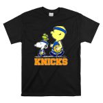 Snoopy Woodstock New York Knicks Basketball Fans Peanuts Characters T Shirt 6
