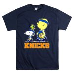 Snoopy Woodstock New York Knicks Basketball Fans Peanuts Characters T Shirt 7