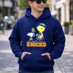 Snoopy Woodstock New York Knicks Basketball Fans Peanuts Characters T Shirt 8
