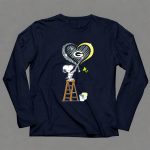 Snoopy Woodstock Painting Green Bay Packers Heart 6 Long Sleeves