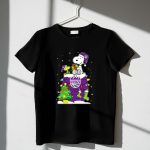 Snoopy Woodstock Sacramento Kings Christmas Tree Holiday Celebration 1 T Shirt