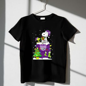 Snoopy Woodstock Sacramento Kings Christmas Tree Holiday Celebration 1 T Shirt