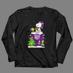 Snoopy Woodstock Sacramento Kings Christmas Tree Holiday Celebration 4 Long Sleeves