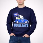 Snoopy Woodstock Toronto Blue Jays Car Blue Jays Flag 3 Sweatshirt.jpg