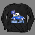 Snoopy Woodstock Toronto Blue Jays Car Blue Jays Flag 4 Long Sleeves.jpg