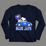 Snoopy Woodstock Toronto Blue Jays Car Blue Jays Flag 6 Long Sleeves.jpg