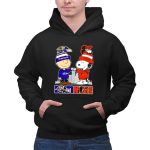 Snoopy X Charlie Brown Baltimore Sports Ravens X Orioles Skyline 2 Hoodie