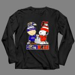 Snoopy X Charlie Brown Baltimore Sports Ravens X Orioles Skyline 4 Long Sleeves