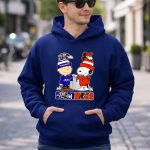 Snoopy X Charlie Brown Baltimore Sports Ravens X Orioles Skyline 8 Hoodie