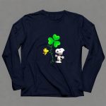 Snoopy You Are My Lucky Charm St Patricks Day With Shamrock and Woodstock 91 Long Sleeves