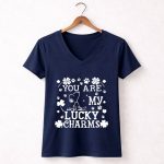 Snoopy You Are My Lucky Charms St Patricks Day 5 Womens V Neck