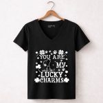 Snoopy You Are My Lucky Charms St Patricks Day 5 Womens V Neck1