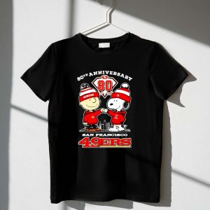 Snoopy and Charlie Brown 80th anniversary San Francisco 49ers 1 T Shirt
