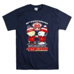 Snoopy and Charlie Brown 80th anniversary San Francisco 49ers T Shirt 7