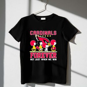 Snoopy and Charlie Brown Arizona Cardinals forever not just when we win 1 T Shirt