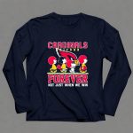 Snoopy and Charlie Brown Arizona Cardinals forever not just when we win 6 Long Sleeves