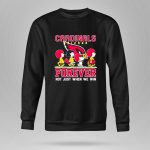 Snoopy and Charlie Brown Arizona Cardinals forever not just when we win 9 Sweatshirt