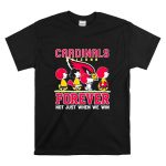 Snoopy and Charlie Brown Arizona Cardinals forever not just when we win T Shirt 6
