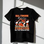 Snoopy and Charlie Brown Baltimore Orioles baseball forever not just when we win T Shirt 1