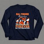Snoopy and Charlie Brown Baltimore Orioles baseball forever not just when we win T Shirt 41